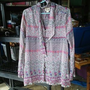 Med Converse blouse w/scarf